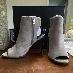 Coach grey lamb skin heels